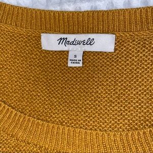 Madewell Riverside Sweater Mustard Yellow Size S